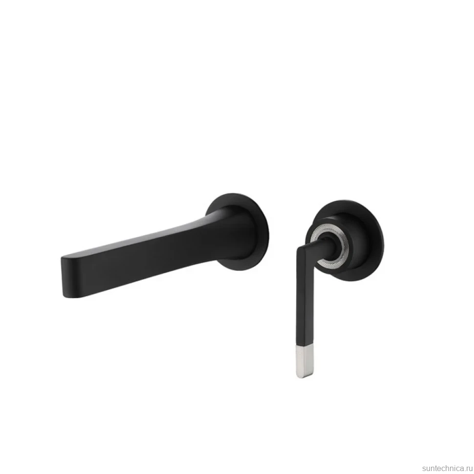 Смеситель для раковины Boheme Duo 165-B С ВНУТРЕННЕЙ ЧАСТЬЮ, black