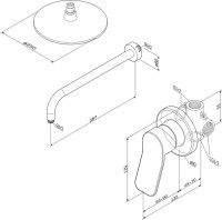 Душевой комплект AM.PM X-Joy FB85A2R010 С ВНУТРЕННЕЙ ЧАСТЬЮ, для душа