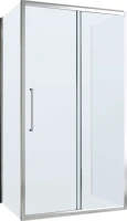 Душевой уголок Abber Schwarzer Diamant AG30140MH-S60M-S60M 140x60, профиль хром, стекло матовое