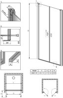 Душевая дверь в нишу Radaway Nes DWD I 70