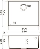 Мойка кухонная Omoikiri Bosen 54-U-GR leningrad grey