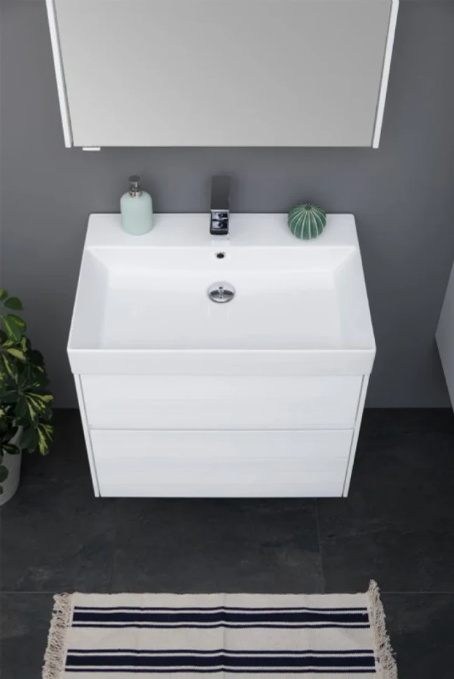 Тумба с раковиной Aquanet Polya 70