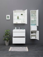 Тумба с раковиной Aquanet Polya 70