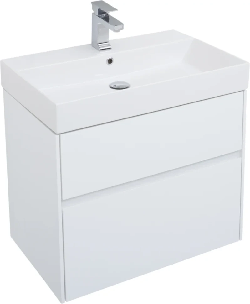 Тумба с раковиной Aquanet Polya 70