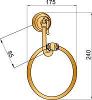Полотенцедержатель Boheme Medici 10605