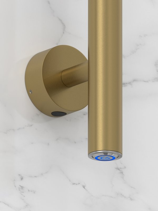 Полотенцесушитель электрический Сунержа Аскет 32-0850-1650 165x5 см, скрытое подключение, золотой шелк, I-образный