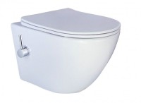 Подвесной унитаз Esbano Teruel-WBN ESWBTERUWN белый глянец c функцией биде со смесителем, безободковый с сиденьем с микролифтом