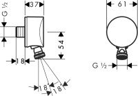 Душевой комплект Hansgrohe Raindance Select E 300 (3 jet) 26468000 + 27802000 + 27506000 + 15741000 + 15745000