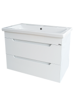 Тумба под раковину без столешницы Emmy Стоун 60 подвесная, белая