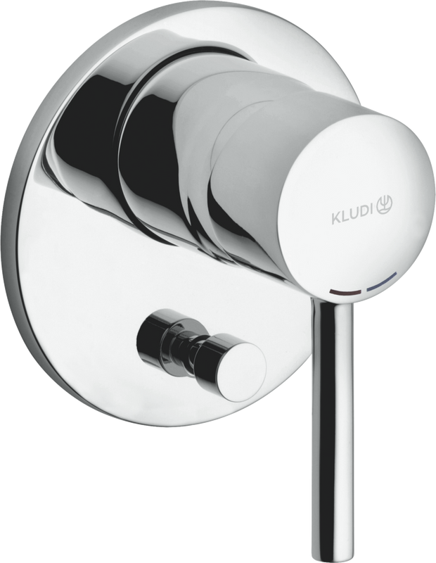 Встраиваемый смеситель для душа и ванны Kludi Bozz 387160576 хром, с внутренней частью 38624N