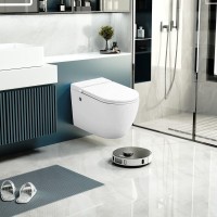 Унитаз подвесной Abber Bequem AC1108P безободковый, с микролифтом, белый