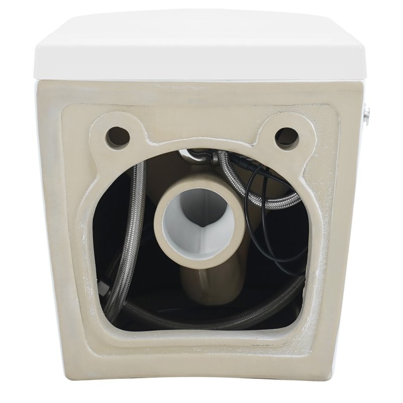 Унитаз подвесной Abber Bequem AC1108P безободковый, с микролифтом, белый