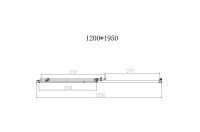 Душевая дверь в нишу Vincea Slim-N VDS-4SN120CLG 120 см, профиль брашированное золото, стекло прозрачное