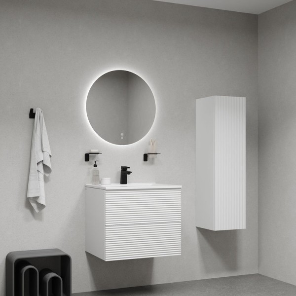 Мебель для ванной комнаты IDDIS Bild 60 подвесная, 2 ящика, белый