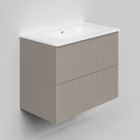 Тумба под раковину La Fenice TERRA Twin Cappuccino бежевая матовая 80 см