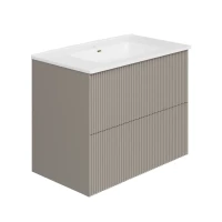 Тумба под раковину La Fenice TERRA Twin Cappuccino бежевая матовая 80 см
