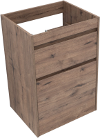 Тумба с раковиной Aquanet Токио 58 L напольная, дуб веллингтон, под стиральную машину