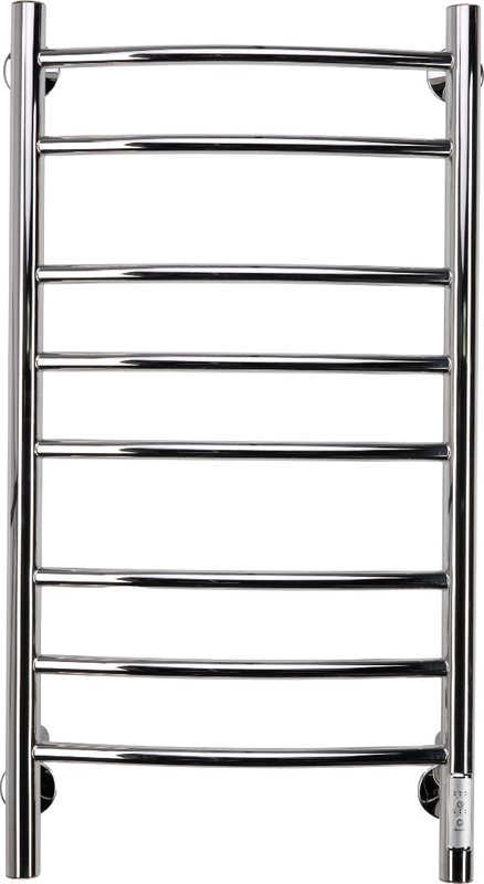 Полотенцесушитель электрический Comfysan Noumi EC-8 80x45 см, подключение справа, слева, хром, лесенка, из стали