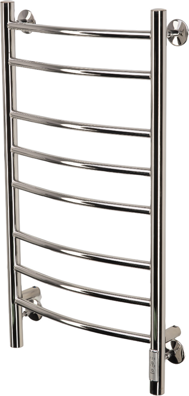 Полотенцесушитель электрический Comfysan Noumi EC-8 80x45 см, подключение справа, слева, хром, лесенка, из стали