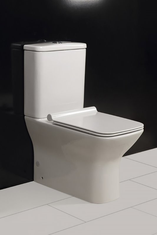 Унитаз-компакт напольный BelBagno Romano BB248CPR-P безободковый, с микролифтом, бачок BB248T
