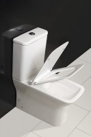 Унитаз-компакт напольный BelBagno Romano BB248CPR-P безободковый, с микролифтом, бачок BB248T