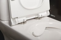 Унитаз-компакт напольный BelBagno Romano BB248CPR-P безободковый, с микролифтом, бачок BB248T