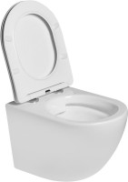 Унитаз подвесной SantiLine SL-5005 безободковый, с микролифтом