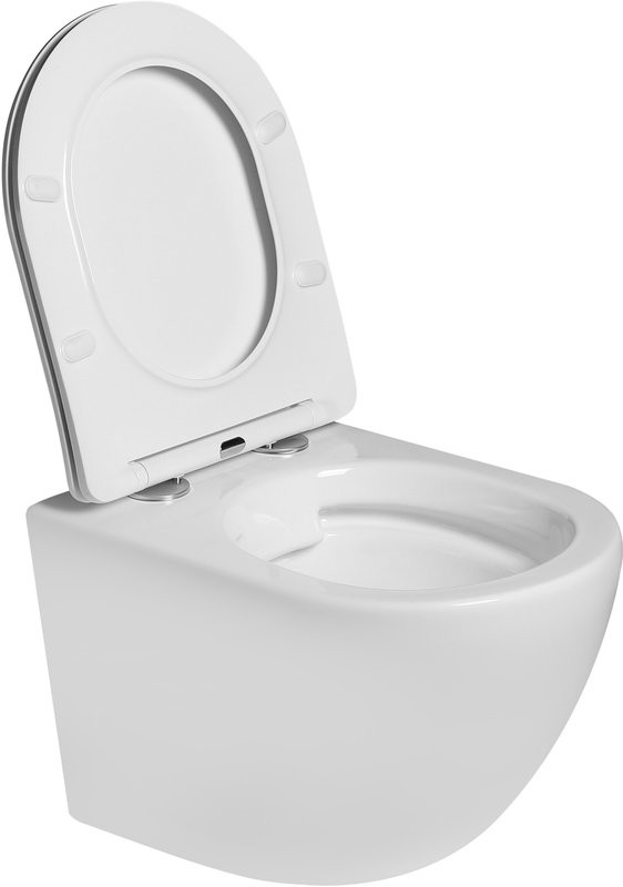 Унитаз подвесной SantiLine SL-5005 безободковый, с микролифтом