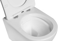 Унитаз подвесной SantiLine SL-5005 безободковый, с микролифтом