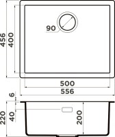 Мойка кухонная Omoikiri Yamakawa 55T-U/I-PL платина