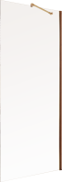 Душевая перегородка Maybahglass MGD-1352-2ш 99 см, профиль бронза, стекло прозрачное