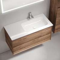 Тумба с раковиной Sancos Marmi 2.0 100 R дуб чарльстон