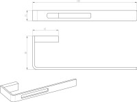 Полотенцедержатель Boheme Q 10945-CR-B Chrome & black