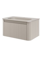 Тумба с раковиной Armadi Art Voi 80 подвесная, рифленая, cashmere