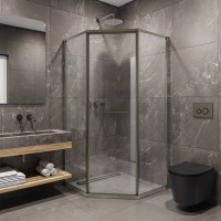 Душевой уголок Timo TTSS-100/13C-8R 100x100 см, профиль никель, стекло прозрачное