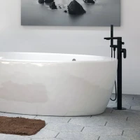 Напольный смеситель для ванны с душем Wasserkraft Elbe 7421 Напольный смеситель для ванны с душем Wasserkraft Elbe 7421