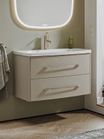 Тумба с раковиной Aqwella 5 stars Neringa 80 подвесная, морская дюна