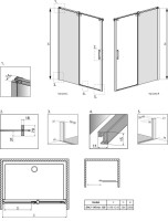 Душевая дверь в нишу Radaway Espera DWJ Mirror 120 R