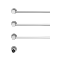 Полотенцесушитель электрический Wonzon & Woghand WW-AL313-BR С ВНУТРЕННЕЙ ЧАСТЬЮ, браширвоанный никель