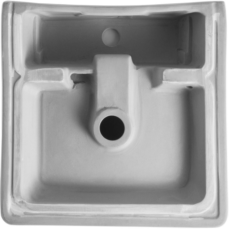 Мебель для ванной комнаты Orange Line 60 подвесная, 2 ящика, матовая белая с раковиной B04-405W