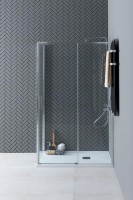 Душевой уголок Aquanet Pleasure Evo AE65-N150-CT 150х90, профиль глянцевый хром, стекло прозрачное