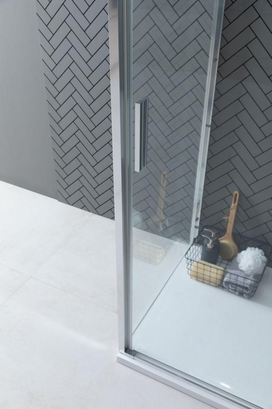 Душевой уголок Aquanet Pleasure Evo AE65-N150-CT 150х90, профиль глянцевый хром, стекло прозрачное