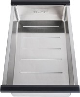 Мойка кухонная Paulmark Stepia PM117551-AN+A375-BS с коландером, антрацит
