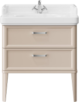 Тумба с раковиной KERAMA MARAZZI Pompei 80 с 2 ящиками, камео бежевая