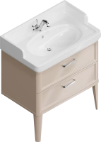 Тумба с раковиной KERAMA MARAZZI Pompei 80 с 2 ящиками, камео бежевая
