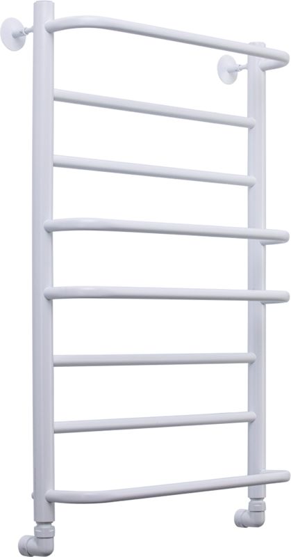 Полотенцесушитель водяной Comfysan Puro W-8 80х50 80x55 см, матовый белый, лесенка