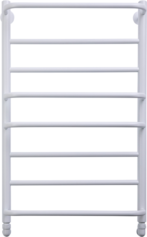 Полотенцесушитель водяной Comfysan Puro W-8 80х50 80x55 см, матовый белый, лесенка