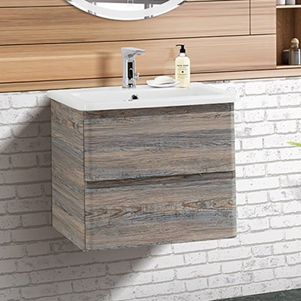 Тумба с раковиной BelBagno Albano-Cer 60 подвесная, pino scania