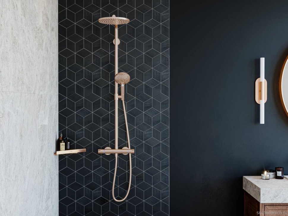 Полка Hansgrohe AddStoris 41741140 шлифованная бронза