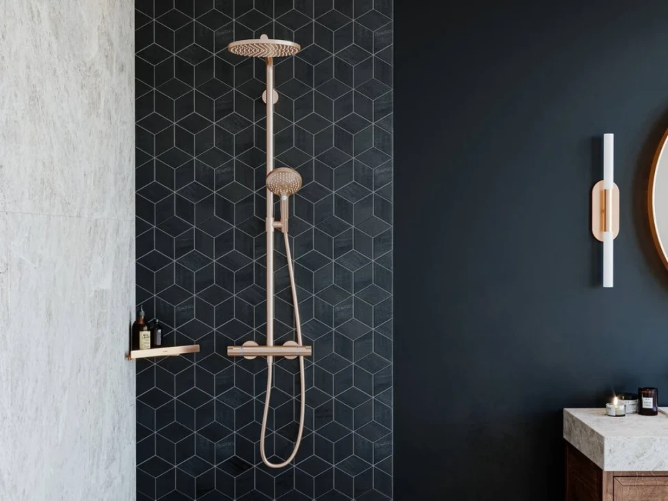 Полка Hansgrohe AddStoris 41741140 шлифованная бронза